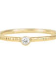 Goldyn Stacker Band - 18k Gold + Reclaimed Diamonds - KMJ Kate Maller Jewelry Jewelry - Bridal