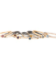 Shine On Birthstone Stackers- 18k Gold, Oxidized Silver + Ethically Sourced Colored Gemstones - KMJ Kate Maller Jewelry Jewelry - Rings