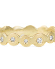 Golden Disc Ring - 18ky Gold + VS Diamonds - KMJ Kate Maller Jewelry Jewelry - Rings
