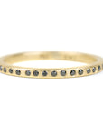 Eternity Diamond Band - 18k Gold, 14kpw Gold + VS Diamonds + Black Diamonds - KMJ Kate Maller Jewelry Jewelry - Bridal