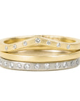 Tiara Shadow Band - 18ky Gold, 14kpw Gold + VS Diamonds, Black Diamonds - KMJ Kate Maller Jewelry Jewelry - Bridal