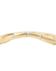 Crown Shadow Band -18ky Gold, 14kpw + VS Diamonds - KMJ Kate Maller Jewelry Jewelry - Bridal