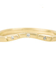 Crown Shadow Band -18ky Gold, 14kpw + VS Diamonds - KMJ Kate Maller Jewelry Jewelry - Bridal
