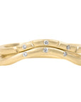 Crown Shadow Band -18ky Gold, 14kpw + VS Diamonds - KMJ Kate Maller Jewelry Jewelry - Bridal