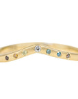 Tiara Shadow Band - 18ky Gold + Colored Diamonds - KMJ Kate Maller Jewelry Jewelry - Bridal