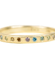 Everyday Diamond Band - 18ky Gold + Colored Diamonds - KMJ Kate Maller Jewelry Jewelry - Bridal