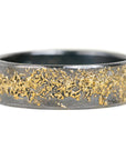 Warrior Band - 22ky Gold + Oxidized Argentium Silver