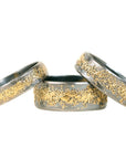 Warrior Band - 22ky Gold + Oxidized Argentium Silver - KMJ Kate Maller Jewelry Jewelry - Bridal