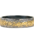 Warrior Band - 22ky Gold + Oxidized Argentium Silver