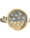 Traveler’s Coin Ring - 22k/18k Gold + Diamonds - KMJ Kate Maller Jewelry Jewelry - Rings