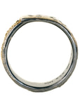 Stay Golden Band - 18k gold, Oxidized Silver, Reclaimed Brilliant Diamonds + Black Diamonds