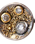 Jolene Ring- 22k/18k Gold, Oxidized Silver + Reclaimed Diamonds