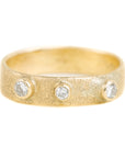 Golden Terra Band - 18k Gold + Reclaimed Diamonds