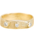 Golden Terra Band - 18k Gold + Reclaimed Diamonds - KMJ Kate Maller Jewelry Jewelry - Rings