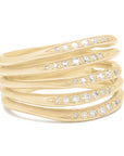 Stacked Five Flow Band - 18k Yellow Gold / 7