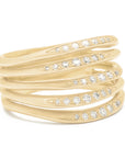 Stacked Five Flow Band - 18k Yellow Gold / 7 - KMJ Anne Sportun Jewelry - Ring
