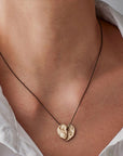 Broken Heart Bronze Pendant - KMJ Julie Cohn Design Jewelry - Necklaces