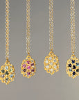 Lemon Drop Necklace - 14ky Gold + Diamonds