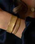 Diamond Stardust Cuff - 18k Yellow Gold / Medium - 57x66mm / 196mm Around