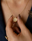 Medium 'Stardust' Pendant Necklace - 18k Yellow Gold - KMJ Anne Sportun Jewelry - Necklace
