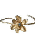 Starflower Cuff - Brass + Labradorite - KMJ Emilie Shapiro Jewelry - Bracelet