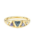 Lagoon Summit Signet Ring - 18k Gold + Sapphires - KMJ Meredith Young Jewelry Jewelry - Ring