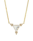 Peak Mother of Pearl Necklace - 18k Gold + Mother of Pearl - KMJ Meredith Young Jewelry Jewelry - Necklace