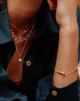 Fox, Rabbit & Mouse Chase Bracelet - 22k Gold over Sterling Silver