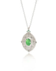 OOAK Tsavorite Garnet Pendant - Sterling Silver