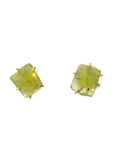 Peridot Medium Stone Studs - 14ky Gold