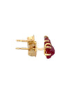 Exceptional Ruby Small Stone Studs - 14ky Gold