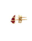Exceptional Ruby Small Stone Studs - 14ky Gold
