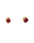 Exceptional Ruby Small Stone Studs - 14ky Gold