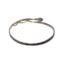 Eternal Serpent Bangle 2 - Sterling Silver + 10ky Gold
