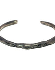 Black Diamond Molten Cuff - Oxidized Silver + Black Diamonds - KMJ Zanny Jewelry - Bracelets