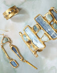Rapids Ring - Brass + Blue Sapphire - KMJ Emilie Shapiro Jewelry - Rings