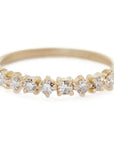 Evergreen Single Mixie Band - l8k Yellow Gold, + Diamonds (.25 ctw)