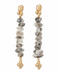 Petite Ore Bronze Herkimer Diamond Earring