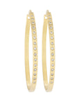 Fav Gold Hoops - 18ky Gold + VS Diamonds