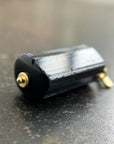 Black Tourmaline Chunky Pendant - 18k gold - KMJ Hilary Finck Jewelry - Necklace