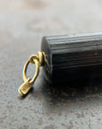 Black Tourmaline Chunky Pendant - 18k gold - KMJ Hilary Finck Jewelry - Necklace