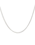 Fine Curb Chain - Bright Sterling Silver 18"