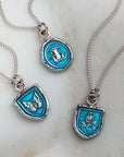 Loving Appreciation Talisman - Capri Blue + Bright Sterling Silver