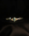 Celestial Cuff - Oxidized Brass, Sterling Silver + African Turquoise - KMJ Claire Sommers Buck Jewelry - Bracelets