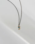 Crescent Necklace - 14k Gold-Fill, Sterling Silver + Moonstone