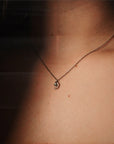Crescent Necklace - 14k Gold-Fill, Sterling Silver + Moonstone