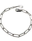 Paper Clip Bracelet - Sterling Silver (6mm) - KMJ ZUZKO Jewelry - Bracelets