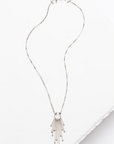 Matchsticks Necklace - Sterling Silver + Moonstone