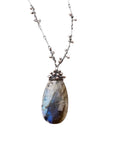 XXL Swarm Necklace - Sterling Silver + Labradorite - KMJ ZUZKO Jewelry - Necklace