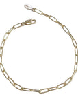 Paper Clip Bracelet - 14K Gold Fill (4mm) - KMJ ZUZKO Jewelry - Bracelet